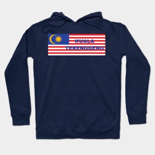Kuala Terenggenu City in Malaysian Flag Hoodie